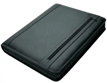 ALASSIO Organisationsmappe 30072 Cesena mit 4-Ringmechanik Nappaleder schwarz