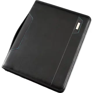 ALASSIO Organisationsmappe 30115 Salerno mit 4-Ringmechanik Lederimitat schwarz