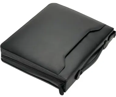 ALASSIO Tagungsmappe 30025 Arezzo mit 4-Ringmechanik Lederimitat schwarz