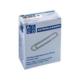 ALCO Büroklammern 260 100 Stück 50 mm verzinkt