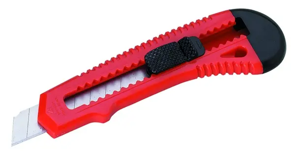 ALCO Cuttermesser 123 breit mit 18-mm-Klinge rot