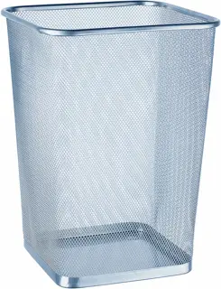 ALCO Papierkorb 2923 Draht eckig silber