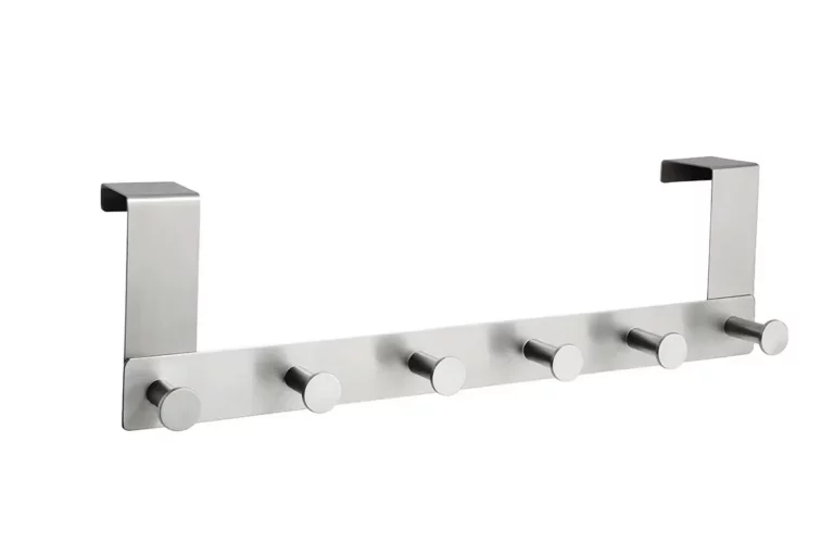 ALCO Türgarderobenleiste 2864 mit 6 Haken Edelstahl silber