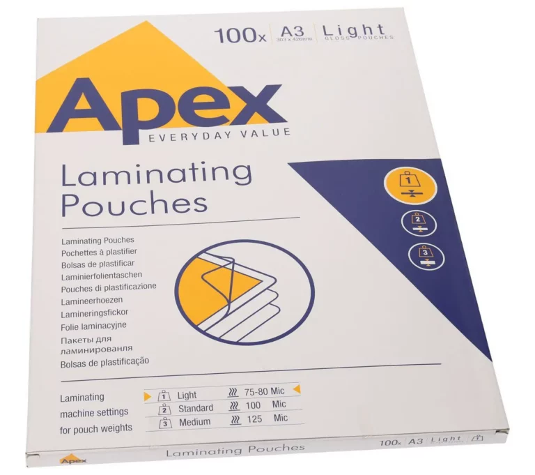 APEX Laminierfolien 100 Stück A3 2x 125 µm glänzend