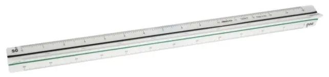 ARISTO Dreikantmaßstab 1314/7 Vermessung (E) 1:25:50:100:200:1440:2880 weiß
