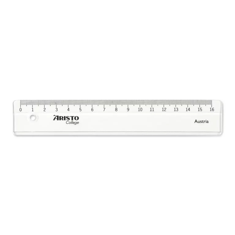 ARISTO Lineal College 23017 16 cm transparent