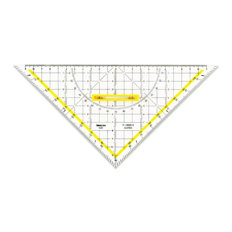 ARISTO TZ-Dreieck 1650/4 mit Griff abnehmbar 25 cm transparent