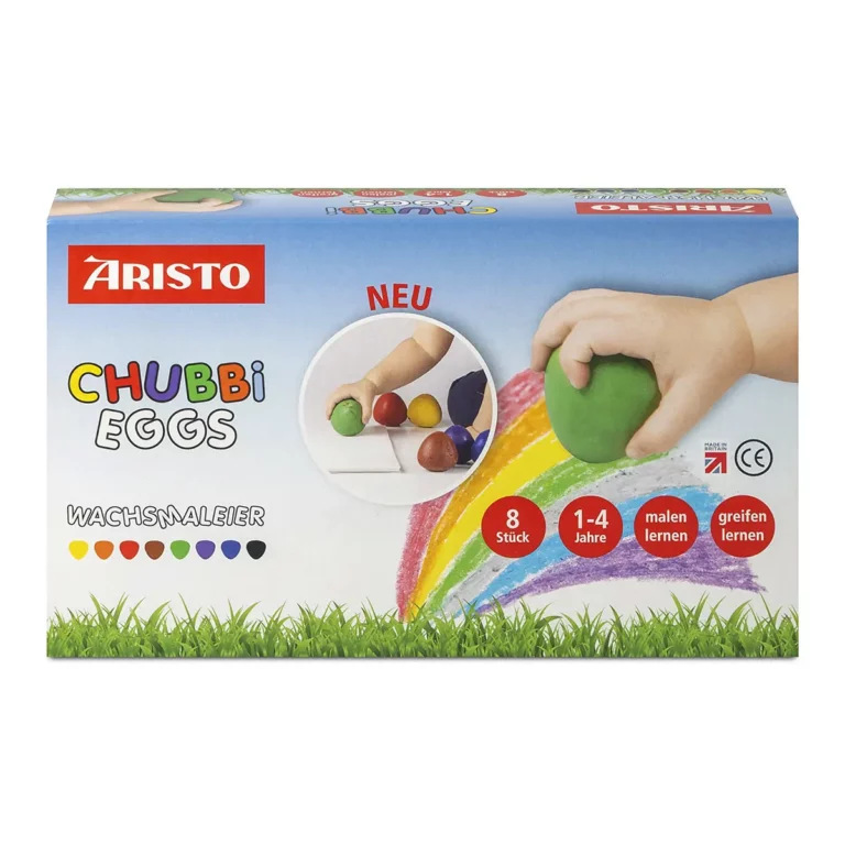 ARISTO Wachsmaleier Chubbi AR30080302 8 Stück farbig sortiert