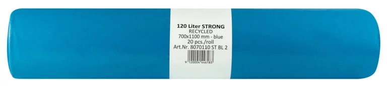 BEFIX Müllsäcke STRONG LDPE 20 Stück 120 Liter 45 my blau