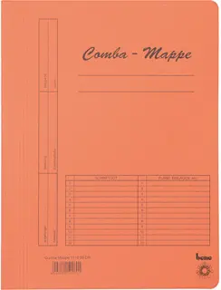 BENE Comba-Mappe 110000 A4 Recyclingkarton 250 g/m² 245 x 320 mm orange