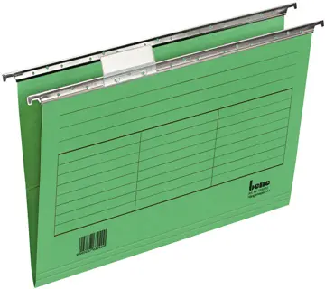 BENE Hängemappe 116505 5 Stück A4 Intensivkarton 230 g/m² 315 x 240 mm grün