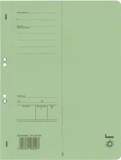 BENE Ösenhefter 81322 A4 Recyclingkarton 250 g/m² grün