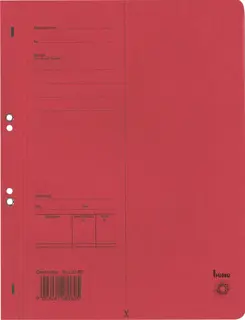 BENE Ösenhefter 81322 A4 Recyclingkarton 250 g/m² rot
