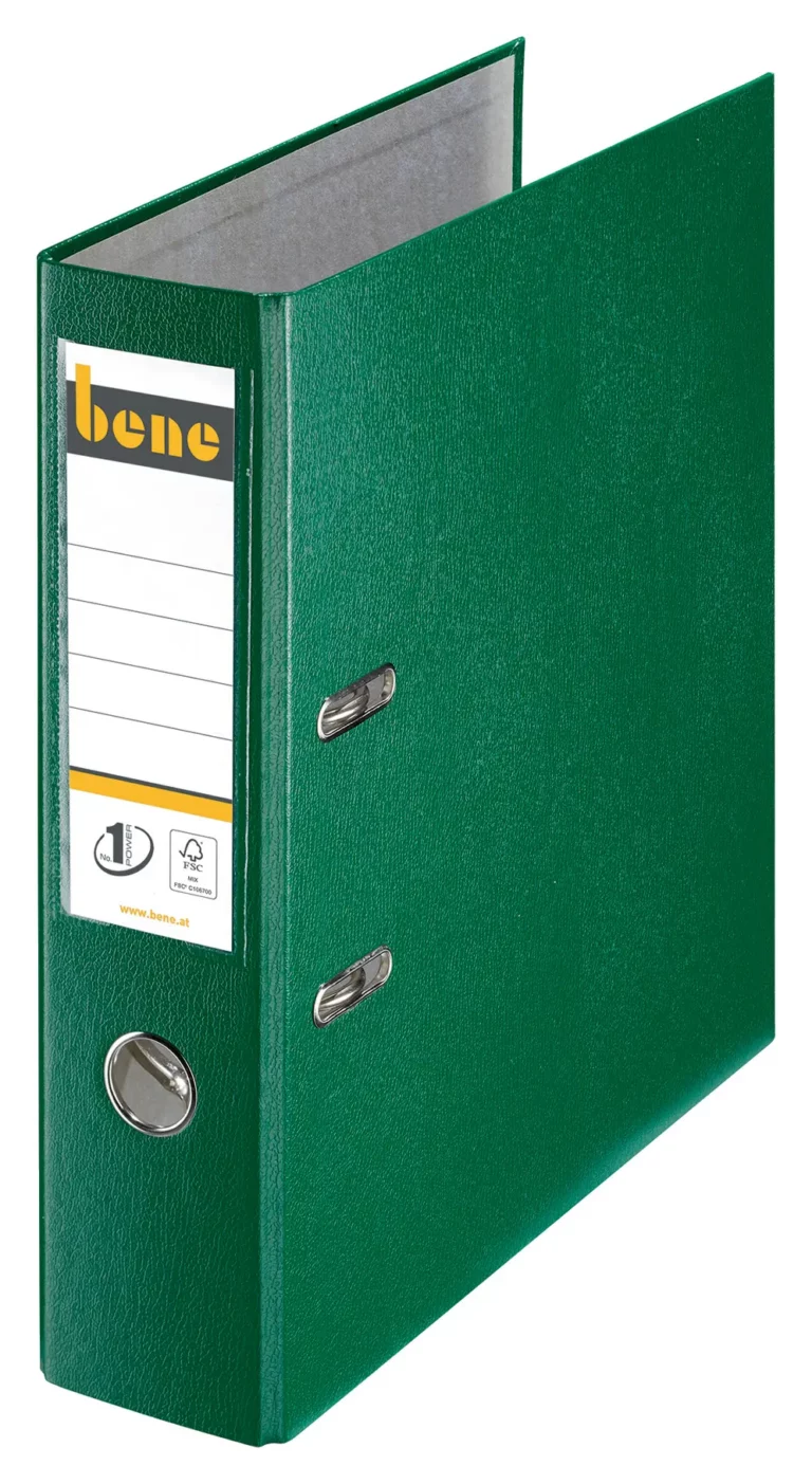 BENE Ordner 291400 A4 PP breit 8 cm grün