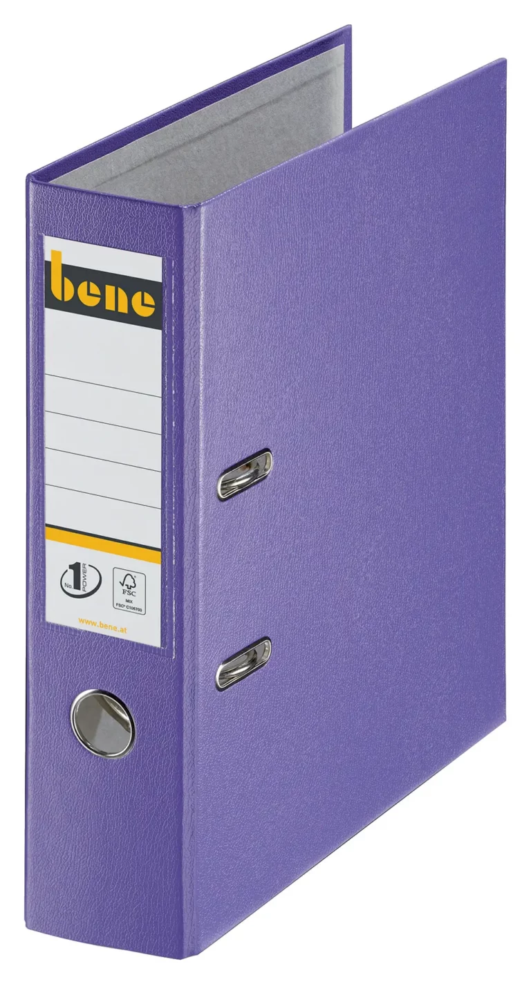 BENE Ordner 291400 A4 PP breit 8 cm violett