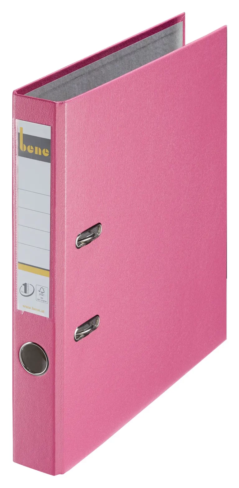 BENE Ordner 291600 A4 PP schmal 5 cm rosa