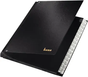 BENE Pultordner 75416 A4 31-teilig 1 - 31 PP schwarz