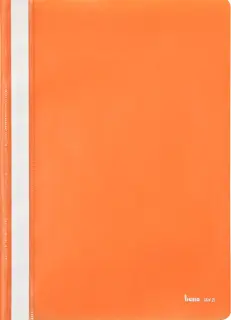 BENE Schnellhefter 281421 A4 mit transparentem Vorderdeckel PP 232 x 310 mm orange