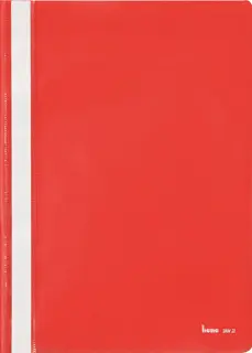 BENE Schnellhefter 281421 A4 mit transparentem Vorderdeckel PP 232 x 310 mm rot