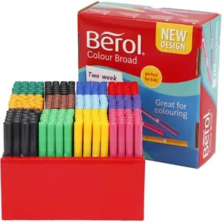 BEROL Filzstifte Colour Broad 37285 288 Stück Rundspitze 1-1
