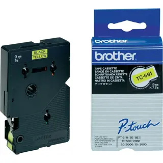 BROTHER Schriftband P-Touch TC-691 9 mm x 7