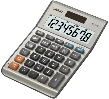 CASIO Tischrechner MS-80F 8-stellig grau