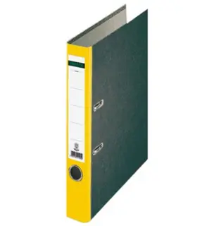 CENTRA Ordner Öko 221120 A4 Hartpappe schmal 50 mm gelb