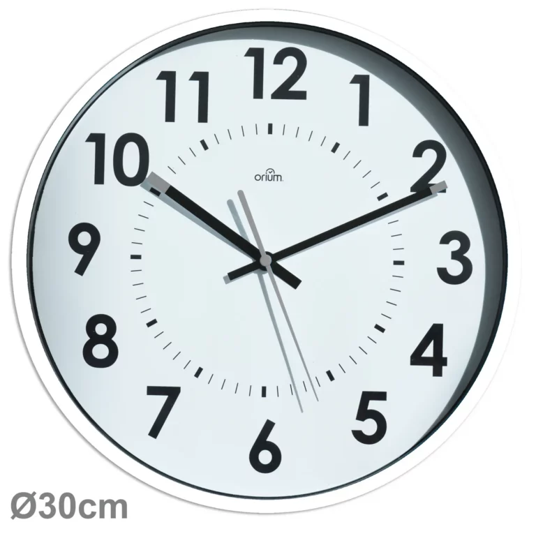CEP Wanduhr Ø 31 cm weiß