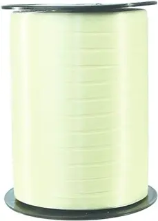 CLAIREFONTAINE Geschenkband Rolle 7 mm x 500 m elfenbein glatt