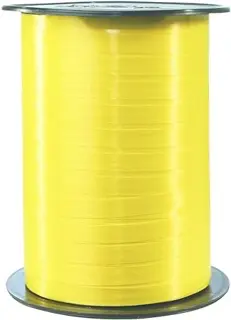 CLAIREFONTAINE Geschenkband Rolle 7 mm x 500 m gelb glatt