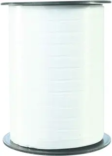 CLAIREFONTAINE Geschenkband Rolle 7 mm x 500 m weiß glatt