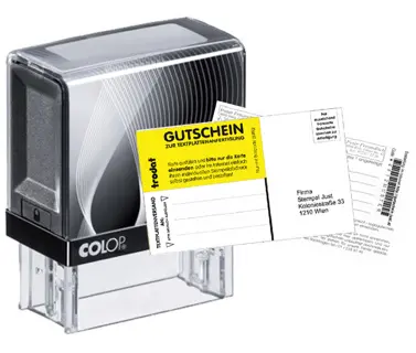 COLOP Textstempel Printer 20 mit Gutschein 4-zeilig 14 x 38 mm