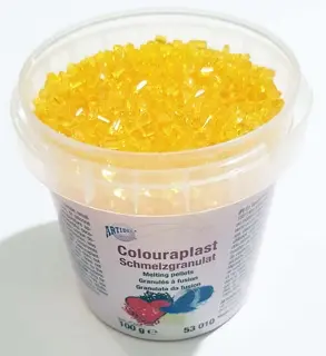 COLOURAPLAST Schmelzgranulat 100 g dottergelb