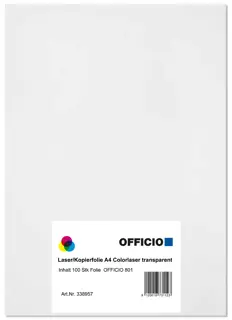 CORONA Laser/Kopierfolie 801 A4 100 Blatt transparent