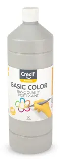CREALL Plakatfarbe Basic Color 1000 ml grau