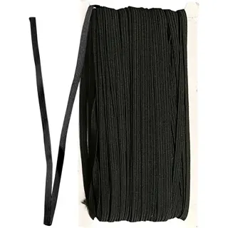 CREATIV COMPANY Elastikband 6 mm x 50 m schwarz
