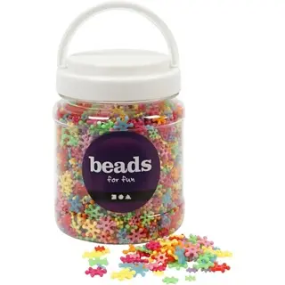 CREATIV COMPANY Kunststoffperlen-Mix beads for fun 4.000 Stück Figuren 7 - 13