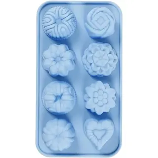 CREATIV COMPANY Silikonform 8 Motive "Kuchen" à 25 ml je 4