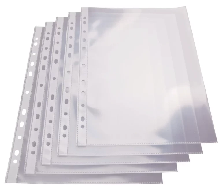 DONAU Klarsichthülle 1772095 100 Stück A4 oben offen PP 100 µm glatt transparent