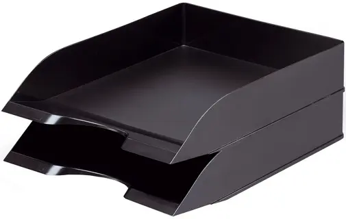 DURABLE Briefablage 1701674 BASIC A4 Kunststoff 253 x 63 x 337 mm schwarz