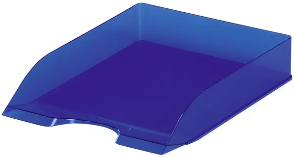 DURABLE Briefablage 1701674 BASIC A4 Kunststoff 253 x 63 x 337 mm transparent blau