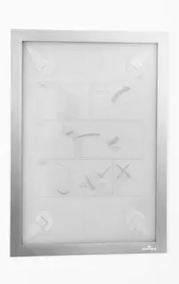 DURABLE Info-Rahmen 4843 DURAFRAME® WALLPAPER A4 wiederablösbar silber