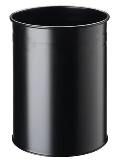 DURABLE Papierkorb 3304 15 Liter mit Dekorring aus Metall Ø 26 x 31