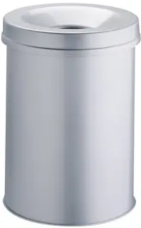 DURABLE Papierkorb 3305 SAFE 15 Liter mit Flammenlöschkopf aus Metall Ø 26 x 35