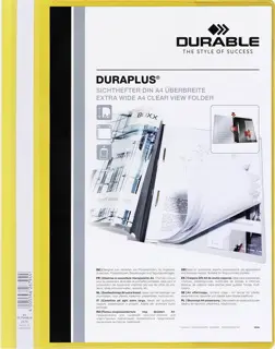 DURABLE Präsentationshefter 2579 DURAPLUS® A4+ Kunststoff 244 x 310 mm gelb