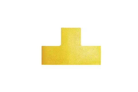 DURABLE Stellplatzmarkierung 1700 10 Stück "T-Form" permanent 100 x 150 mm gelb