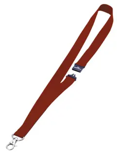 DURABLE Textilband 8137 10 Stück mit  Karabiner und Sicherheitsverschluss 2 cm x 44 cm rot