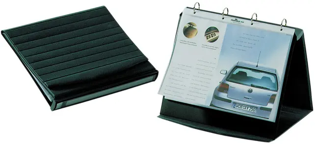 DURABLE Tischflipchart 8567 DURASTAR® A4 quer inkl. 10 Hüllen 4-Ring-Mechanik 26