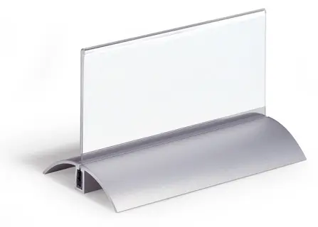 DURABLE Tischnamensschild 8201 PRESENTER DE LUXE 2 Stück 61 x 150 mm transparent