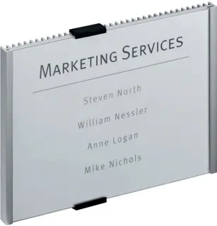 DURABLE Türschild INFO SIGN aus Acryl/Aluminium 210 x 148